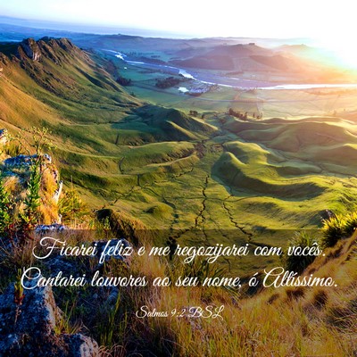 Picture 03 - Salmos 9:2 BSL - Ficarei feliz e me regozijarei com vocês. - Bible Verse Picture