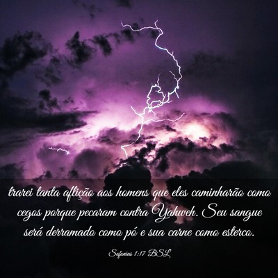 Picture 03 - Sofonias 1:17 BSL - trarei tanta aflição aos homens que eles - Bible Verse Picture