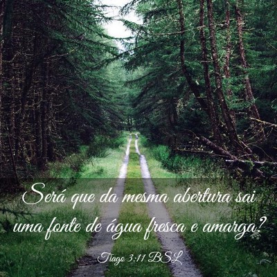 Picture 03 - Tiago 3:11 BSL - Será que da mesma abertura sai uma fonte de - Bible Verse Picture