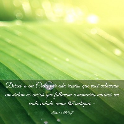 Picture 03 - Tito 1:5 BSL - Deixei-o em Creta por esta razão, que você - Bible Verse Picture