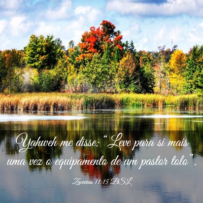 Picture 03 - Zacarias 11:15 BSL - Yahweh me disse: “Leve para si mais uma vez o - Bible Verse Picture