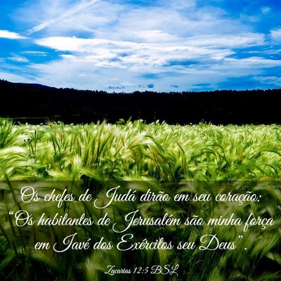 Picture 03 - Zacarias 12:5 BSL - Os chefes de Judá dirão em seu coração: “Os - Bible Verse Picture