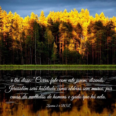 Picture 03 - Zacarias 2:4 BSL - e lhe disse: “Corra, fale com este jovem, - Bible Verse Picture