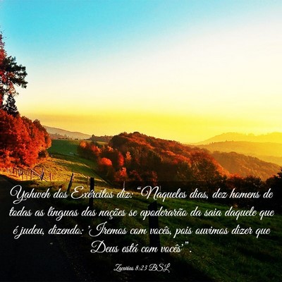 Picture 03 - Zacarias 8:23 BSL - Yahweh dos Exércitos diz: “Naqueles dias, dez - Bible Verse Picture