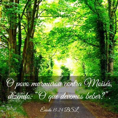 Picture 03 - Êxodo 15:24 BSL - O povo murmurou contra Moisés, dizendo: “O que - Bible Verse Picture
