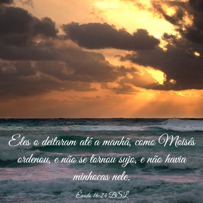 Picture 03 - Êxodo 16:24 BSL - Eles o deitaram até a manhã, como Moisés - Bible Verse Picture