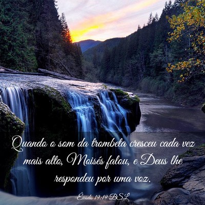 Picture 03 - Êxodo 19:19 BSL - Quando o som da trombeta cresceu cada vez mais - Bible Verse Picture