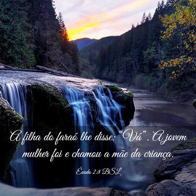 Picture 03 - Êxodo 2:8 BSL - A filha do faraó lhe disse: “Vá”. A jovem - Bible Verse Picture