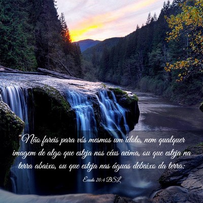 Picture 03 - Êxodo 20:4 BSL - “Não fareis para vós mesmos um ídolo, nem - Bible Verse Picture