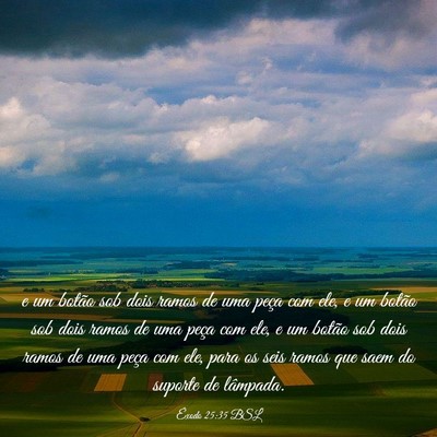 Picture 03 - Êxodo 25:35 BSL - e um botão sob dois ramos de uma peça com ele, - Bible Verse Picture