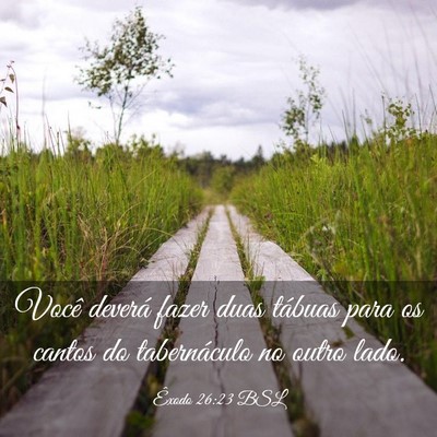 Picture 03 - Êxodo 26:23 BSL - Você deverá fazer duas tábuas para os cantos - Bible Verse Picture