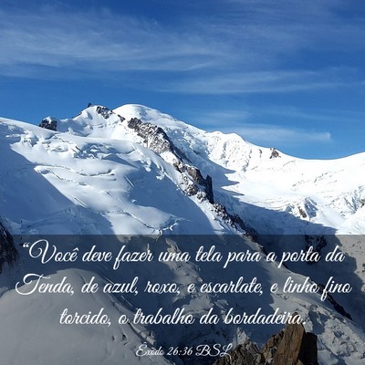 Picture 03 - Êxodo 26:36 BSL - “Você deve fazer uma tela para a porta da - Bible Verse Picture