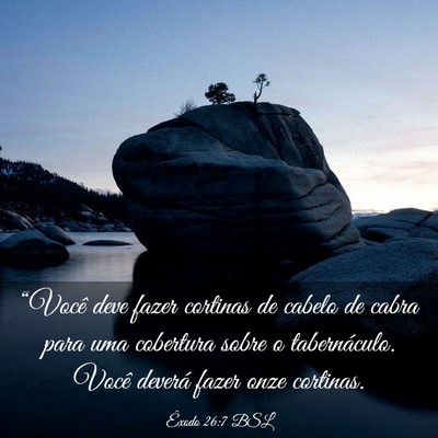 Picture 03 - Êxodo 26:7 BSL - “Você deve fazer cortinas de cabelo de cabra - Bible Verse Picture