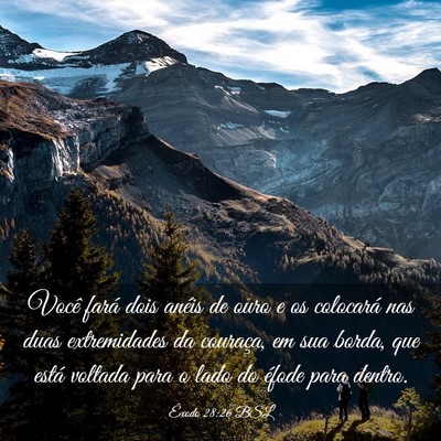 Picture 03 - Êxodo 28:26 BSL - Você fará dois anéis de ouro e os colocará - Bible Verse Picture