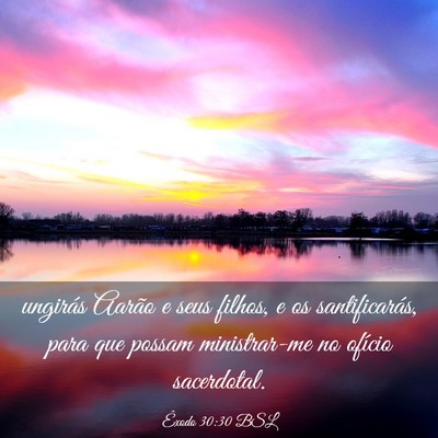 Picture 03 - Êxodo 30:30 BSL - ungirás Aarão e seus filhos, e os - Bible Verse Picture