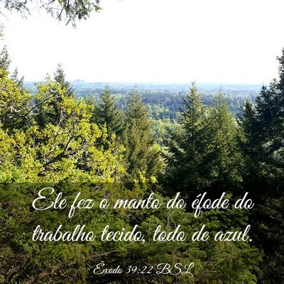 Picture 03 - Êxodo 39:22 BSL - Ele fez o manto do éfode do trabalho tecido, - Bible Verse Picture