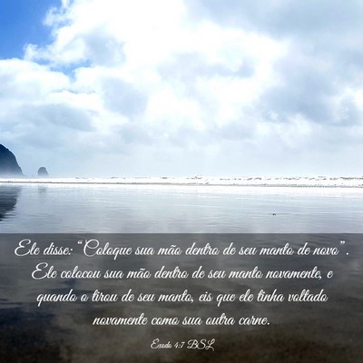 Picture 03 - Êxodo 4:7 BSL - Ele disse: “Coloque sua mão dentro de seu - Bible Verse Picture
