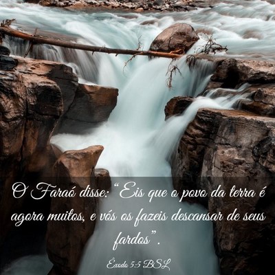 Picture 03 - Êxodo 5:5 BSL - O Faraó disse: “Eis que o povo da terra é - Bible Verse Picture