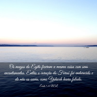 Picture 03 - Êxodo 7:22 BSL - Os magos do Egito fizeram a mesma coisa com seus - Bible Verse Picture