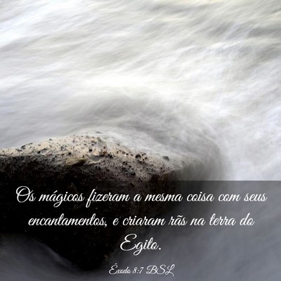 Picture 03 - Êxodo 8:7 BSL - Os mágicos fizeram a mesma coisa com seus - Bible Verse Picture