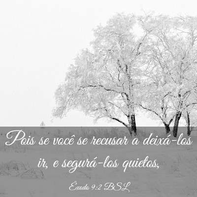 Picture 03 - Êxodo 9:2 BSL - Pois se você se recusar a deixá-los ir, e - Bible Verse Picture