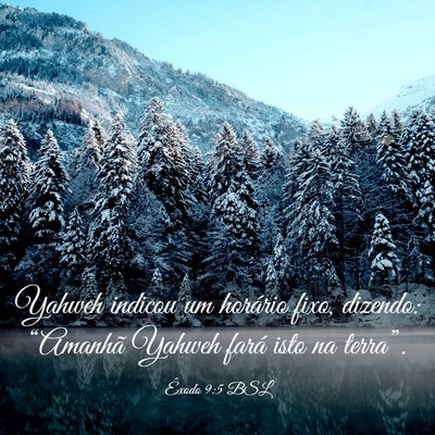 Picture 03 - Êxodo 9:5 BSL - Yahweh indicou um horário fixo, dizendo: - Bible Verse Picture
