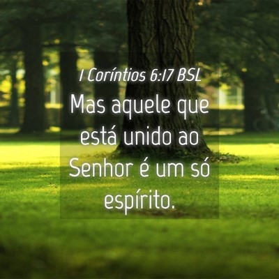 Picture 04 - 1 Coríntios 6:17 BSL - Mas aquele que está unido ao Senhor é um só - Bible Verse Picture