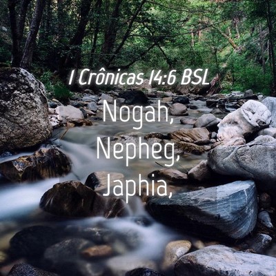 Picture 04 - 1 Crônicas 14:6 BSL - Nogah, Nepheg, - Bible Verse Picture