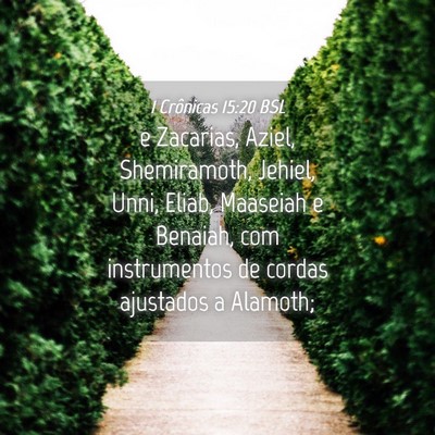 Picture 04 - 1 Crônicas 15:20 BSL - e Zacarias, Aziel, Shemiramoth, Jehiel, Unni, - Bible Verse Picture