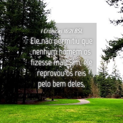 Picture 04 - 1 Crônicas 16:21 BSL - Ele não permitiu que nenhum homem os fizesse - Bible Verse Picture