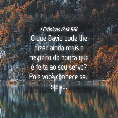 Picture 04 - 1 Crônicas 17:18 BSL - O que David pode lhe dizer ainda mais a respeito - Bible Verse Picture