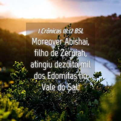 Picture 04 - 1 Crônicas 18:12 BSL - Moreover Abishai, filho de Zeruiah, atingiu - Bible Verse Picture