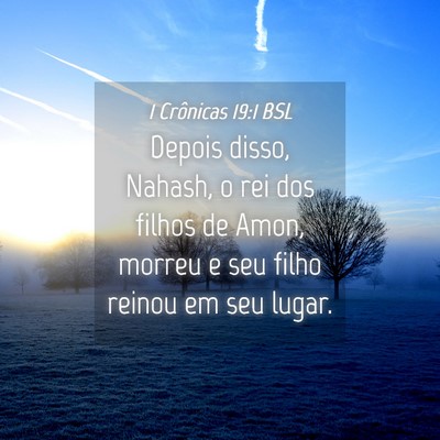 Picture 04 - 1 Crônicas 19:1 BSL - Depois disso, Nahash, o rei dos filhos de Amon, - Bible Verse Picture