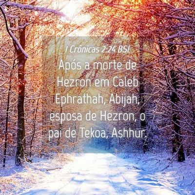 Picture 04 - 1 Crônicas 2:24 BSL - Após a morte de Hezron em Caleb Ephrathah, - Bible Verse Picture