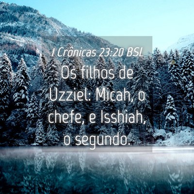Picture 04 - 1 Crônicas 23:20 BSL - Os filhos de Uzziel: Micah, o chefe, e Isshiah, o - Bible Verse Picture