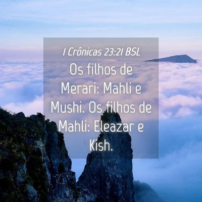 Picture 04 - 1 Crônicas 23:21 BSL - Os filhos de Merari: Mahli e Mushi. Os filhos de - Bible Verse Picture