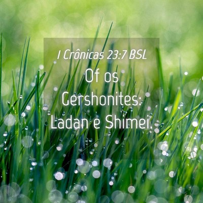 Picture 04 - 1 Crônicas 23:7 BSL - Of os Gershonites: Ladan e - Bible Verse Picture