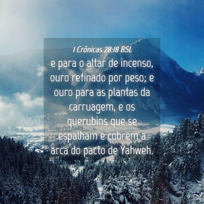 Picture 04 - 1 Crônicas 28:18 BSL - e para o altar de incenso, ouro refinado por - Bible Verse Picture