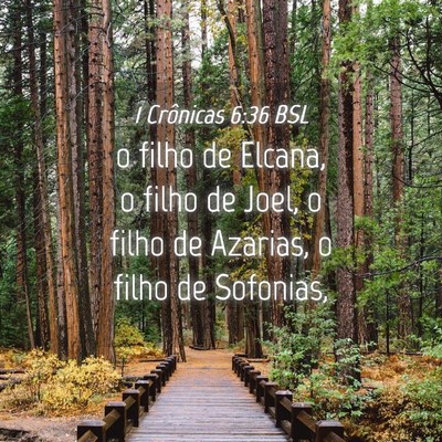 Picture 04 - 1 Crônicas 6:36 BSL - o filho de Elcana, o filho de Joel, o filho de - Bible Verse Picture