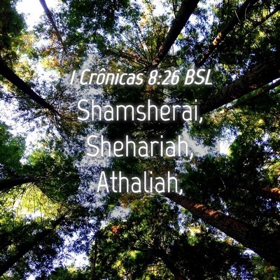 Picture 04 - 1 Crônicas 8:26 BSL - Shamsherai, Shehariah, - Bible Verse Picture
