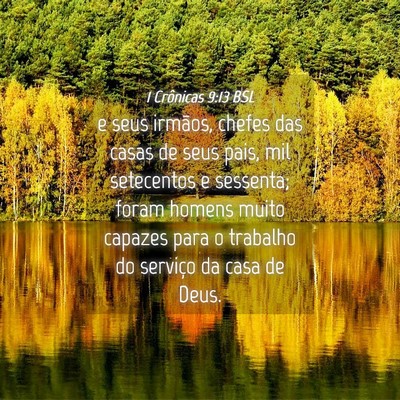 Picture 04 - 1 Crônicas 9:13 BSL - e seus irmãos, chefes das casas de seus pais, - Bible Verse Picture