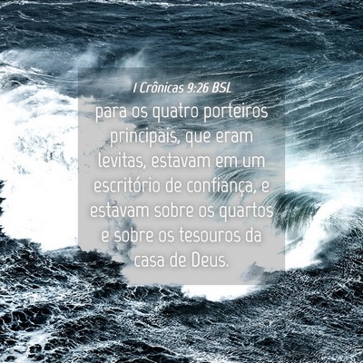 Picture 04 - 1 Crônicas 9:26 BSL - para os quatro porteiros principais, que eram - Bible Verse Picture