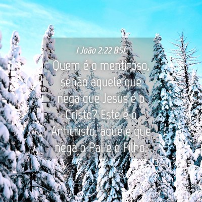 Picture 04 - 1 João 2:22 BSL - Quem é o mentiroso, senão aquele que nega que - Bible Verse Picture