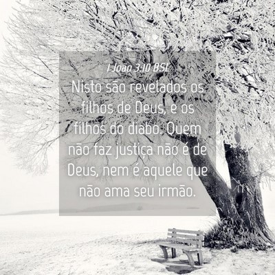 Picture 04 - 1 João 3:10 BSL - Nisto são revelados os filhos de Deus, e os - Bible Verse Picture