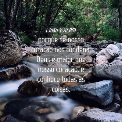 Picture 04 - 1 João 3:20 BSL - porque se nosso coração nos condena, Deus é - Bible Verse Picture