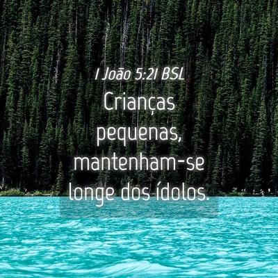 Picture 04 - 1 João 5:21 BSL - Crianças pequenas, mantenham-se longe dos - Bible Verse Picture