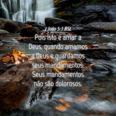 Picture 04 - 1 João 5:3 BSL - Pois isto é amar a Deus, quando amamos a Deus e - Bible Verse Picture