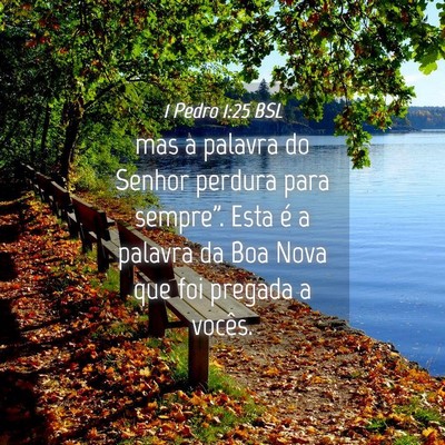 Picture 04 - 1 Pedro 1:25 BSL - mas a palavra do Senhor perdura para sempre”. - Bible Verse Picture