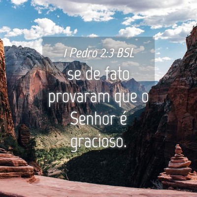Picture 04 - 1 Pedro 2:3 BSL - se de fato provaram que o Senhor é - Bible Verse Picture