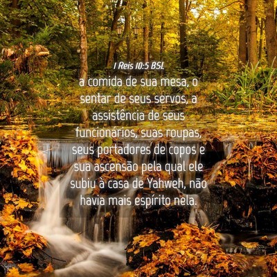 Picture 04 - 1 Reis 10:5 BSL - a comida de sua mesa, o sentar de seus servos, a - Bible Verse Picture